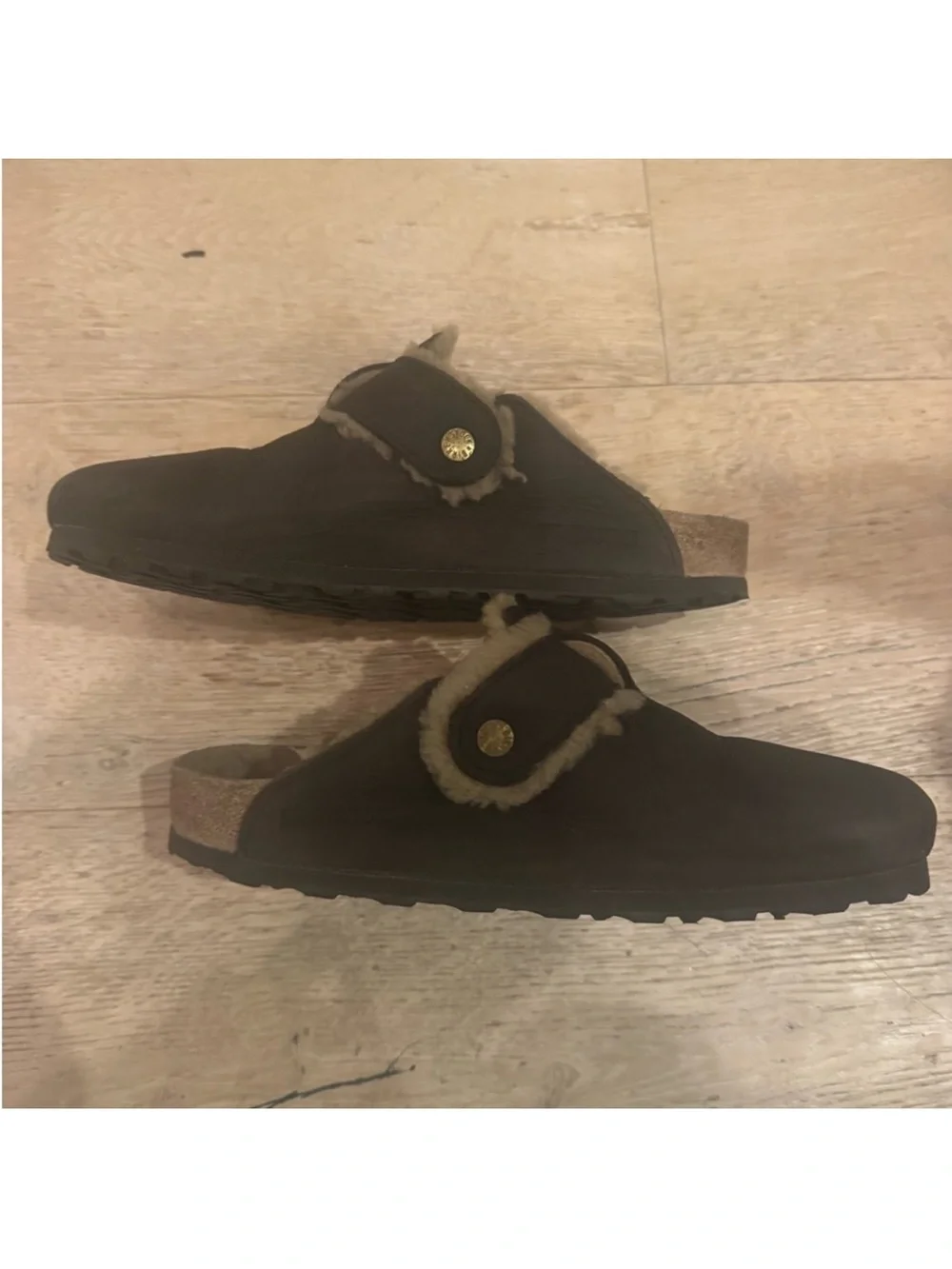 Birkenstock Boston Women’s Brown Shearling Clog Sz 41 Price Firm!